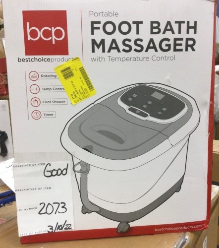 Automatic Heated Shiatsu Massage Foot Bath Spa w/ Pumice Stone - Lot 2073
