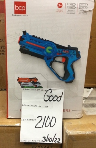 Set of 4 Infrared Laser Tag Blasters for Kids & Adults w/ 4 Settings - Lot 2100