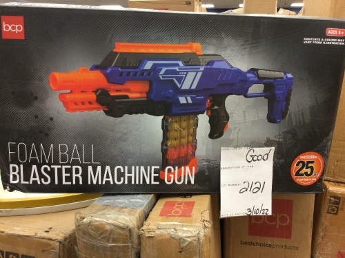 Foam Ball Blaster Machine Gun Toy - Lot 2121