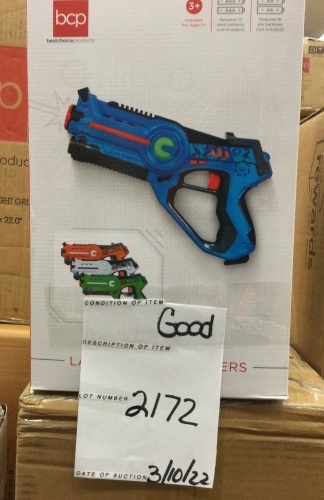 Set of 4 Infrared Laser Tag Blasters for Kids & Adults w/ 4 Settings - Lot 2172