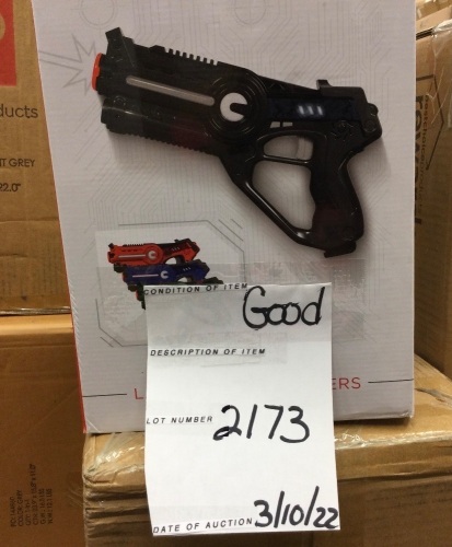 Set of 4 Infrared Laser Tag Blasters for Kids & Adults w/ 4 Settings - Lot 2173
