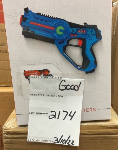 Set of 4 Infrared Laser Tag Blasters for Kids & Adults w/ 4 Settings - Lot 2174