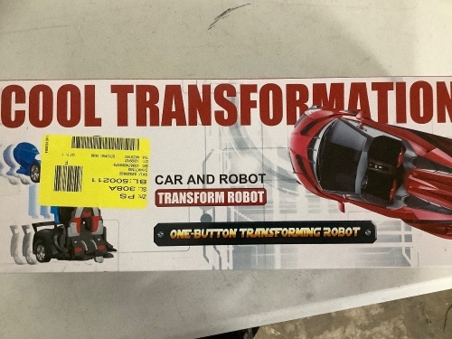 1/18 Scale RC Remote Control Transforming Robot Car Toy - Lot 2646