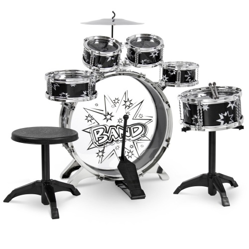 11-Piece Kids Beginner Drum Percussion Musical Instrument Toy Set - Lot 2744