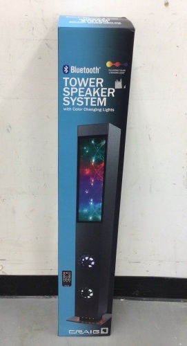 Craig Bluetooth Tower Speaker System, New - Lot 11A