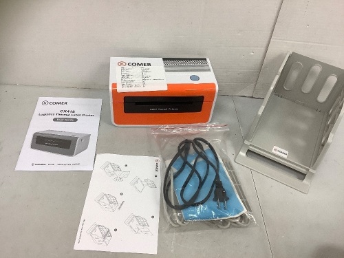 Comer Thermal Label Printer, Powers Up, E-Commerce Return - Lot 13