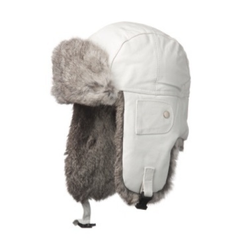 GARMENT” LEATHER COWHIDE AVIATOR WITH RABBIT TRIM, New - Lot 47