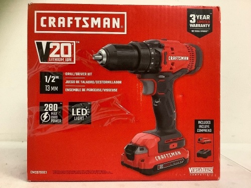 Craftsman Drill/Driver Kit, Untested, E-Commerce Return - Lot 53