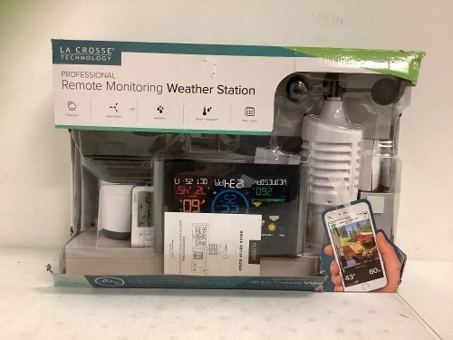 Remote Monitoring Weather Station, Untested, E-Commerce Return - Lot 108