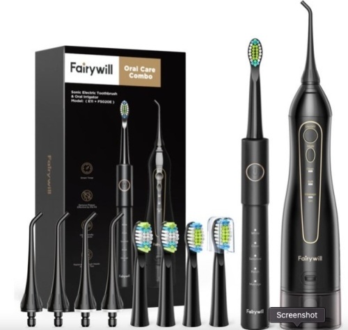 Fairywill Electric Toothbrush & Oral Irrigator, E-Comm Return - Lot 152