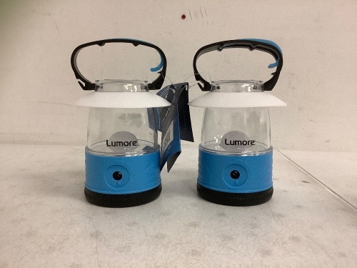 Lot of (2) Lumore Lanterns, Works, Missing Knobs, E-Commerce Return - Lot 172