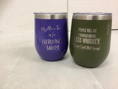 Lot of (2) Wine Tumblers, E-Comm Return w/ Dent - Lot 198