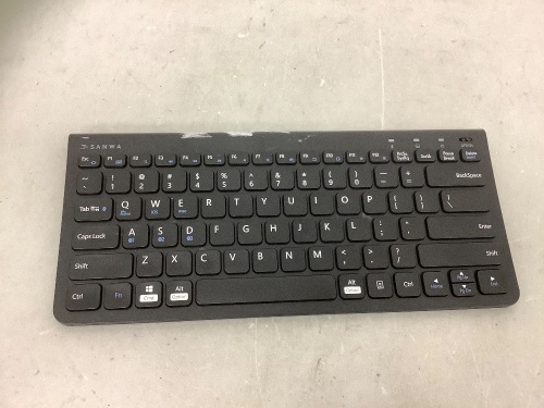 Sanwa Bluetooth Keyboard, Missing USB Cable, E-Commerce Return - Lot 214