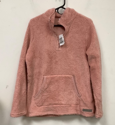 Womens Sherpa Pullover, M, New - Lot 240