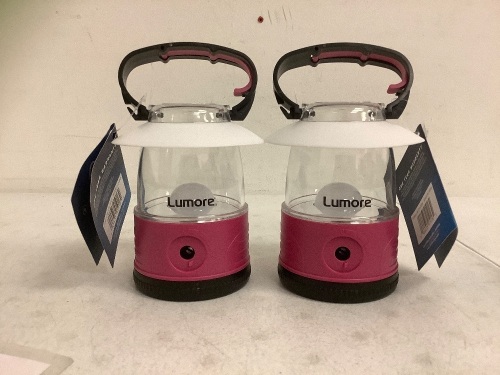 Lot of (2) Lumore Lanterns, Untested, Missing Knobs, E-Commerce Return - Lot 244