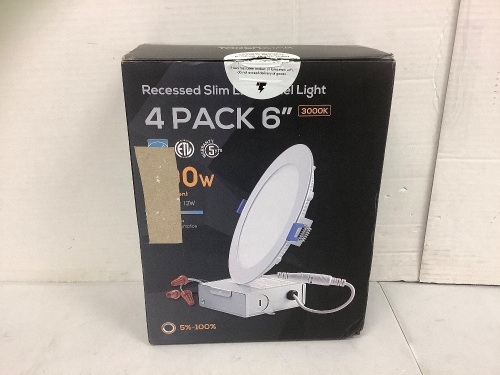 4 Pack 6" Recessed LED Lights, Appears New - Lot 260