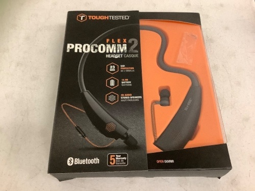 ToughTested Bluetooth Headset, Powers Up, E-Commerce Return - Lot 268