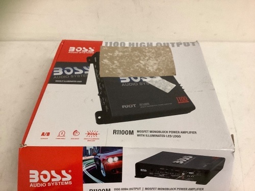 Boss Audio Systems Mosfet Monoblock Power Amplifier, No Power Cord, E-Commerce Return - Lot 278