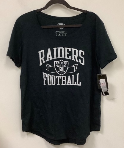 Womens Raiders Football Shirt, M, New - Lot 319