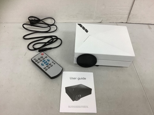 LED Projector, Powers Up, E-Commerce Return - Lot 357