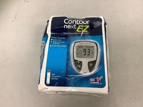 Contour Next EZ Blood Glucose Monitoring System, E-Commerce Return - Lot 413