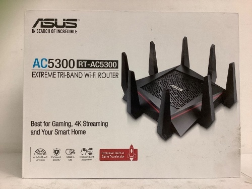 Asus WiFi Router, Powers Up, E-Commerce Return - Lot 432