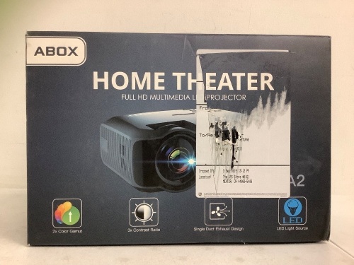 Abox Home Theater Projector, Works, Appears New - Lot 436