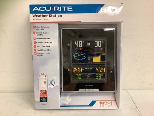Accurite Weather Station, Powers Up, Appears New - Lot 439