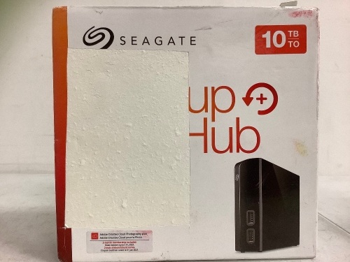 Seagate 10TB Backup + Hub, Powers Up, E-Commerce Return - Lot 475