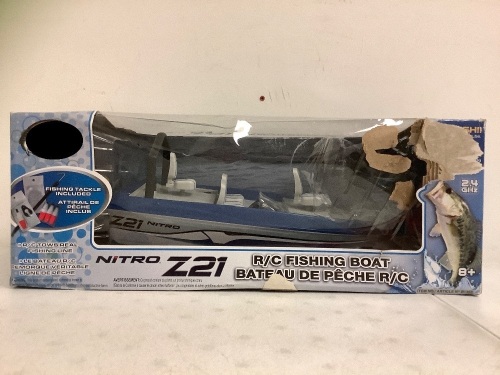 Nitro Z21 R/C Fishing Boat, Powers Up, E-Commerce Return - Lot 502