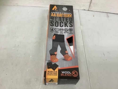 Action Heat AA Battery Heated Socks, L/XL, Powers Up, E-Commerce Return - Lot 503
