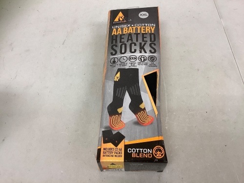 Action Heat AA Battery Heated Socks, XXL, Powers Up, E-Commerce Return - Lot 515