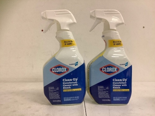 Lot of (2) Clorox w/ Bleach Disinfectant Cleaner, New - Lot 521