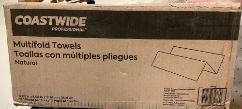Box of Coastwide Multifold Towels, Appears New - Lot 532