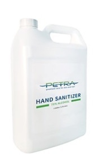 Petra 75% Alcohol Antibacterial Gel Hand Sanitizer, 1 Gal, New - Lot 547