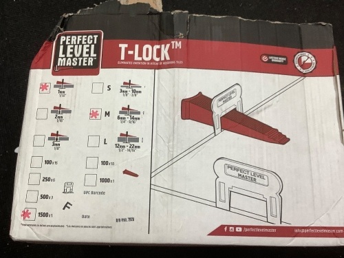 Bag of T-Lock Perfect Level Masters, Appears New - Lot 667