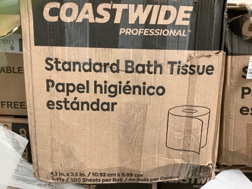 Box of Coastwide Bath Tissue 96 Rolls, Appears new - Lot 680