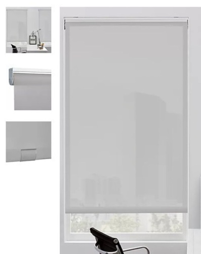 Lot of (2) GLOWE Cordless 5% Solar Roller Shade 23" x 72", Appears new, Retail 149.99 - Lot 724