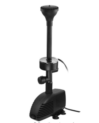 COODIA 660GPH Submersible Pump Pond Fountain w/ RGB Colorful LED Light, Powers Up, E-Comm Return - Lot 745