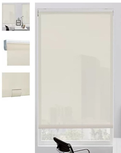 Lot of (2) GLOWE Cordless 5% Solar Roller Shades 27" x 72", Appears new, Retail 149.99 - Lot 766