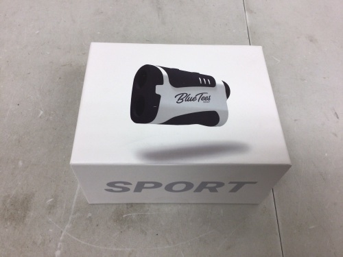 Blue Tees Golf Laser Rangefinder, New, Retail 159.99 - Lot 786