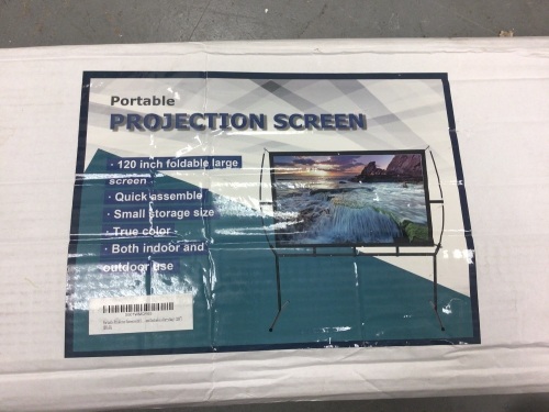 Portable Projection Screen, Appears New - Lot 787