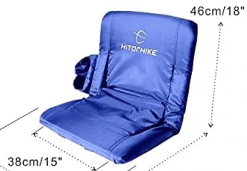 Portable Stadium Chair, BLACK, Appears New - Lot 894