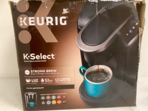Keurig K-Select, Powers Up, E-Commerce Return - Lot 5