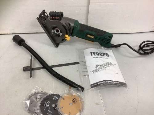 Teccpo Mini Plunge Saw, Powers Up, E-Commerce Return - Lot 27