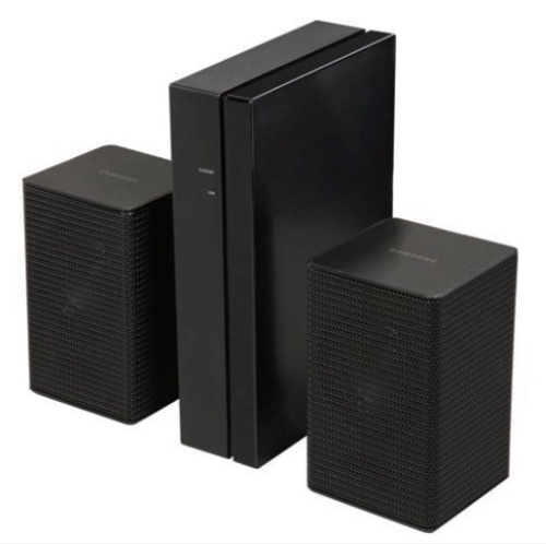 Samsung Wireless Rear Speakers Kit, Appears new, Powers Up - Lot 44