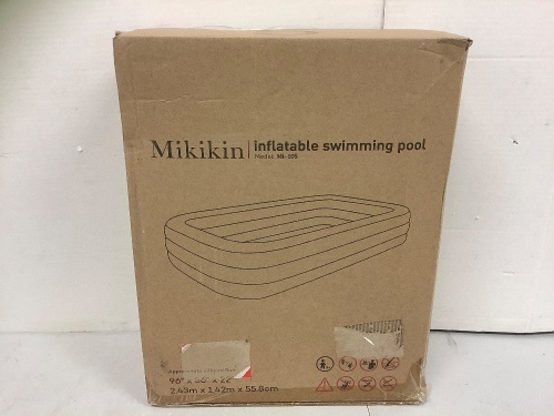 Mikikin Inflatable Swimming Pool, E-Commerce Return - Lot 75