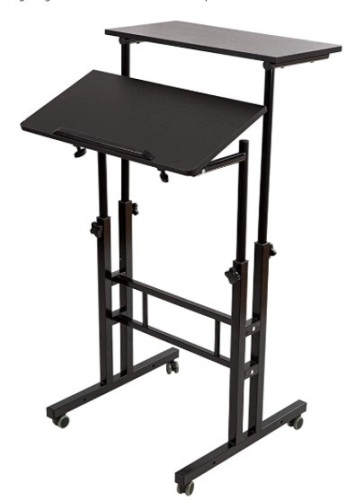 SIDUCAL Mobile Stand Up Desk, Appears new, Retail 79.99 - Lot 76