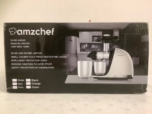 Amzchef Slow Juicer, Works, Appears New - Lot 87