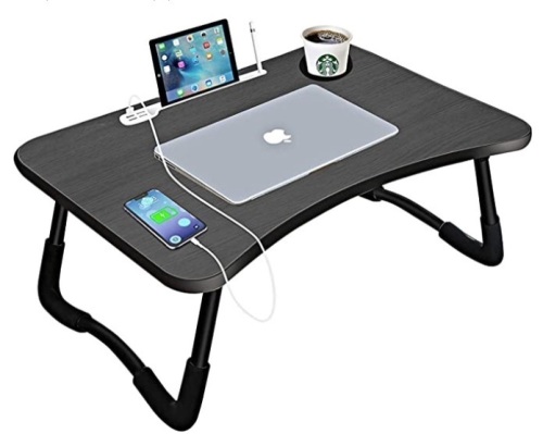 Portable Foldable Laptop Tray with USB Charge Port, Works, Appears New - Lot 254